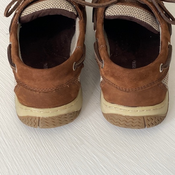 Highland Creek Brown Chesapeake Suede Dockside Boat Shoes 9 Like New Comfy - Picture 13 of 17
